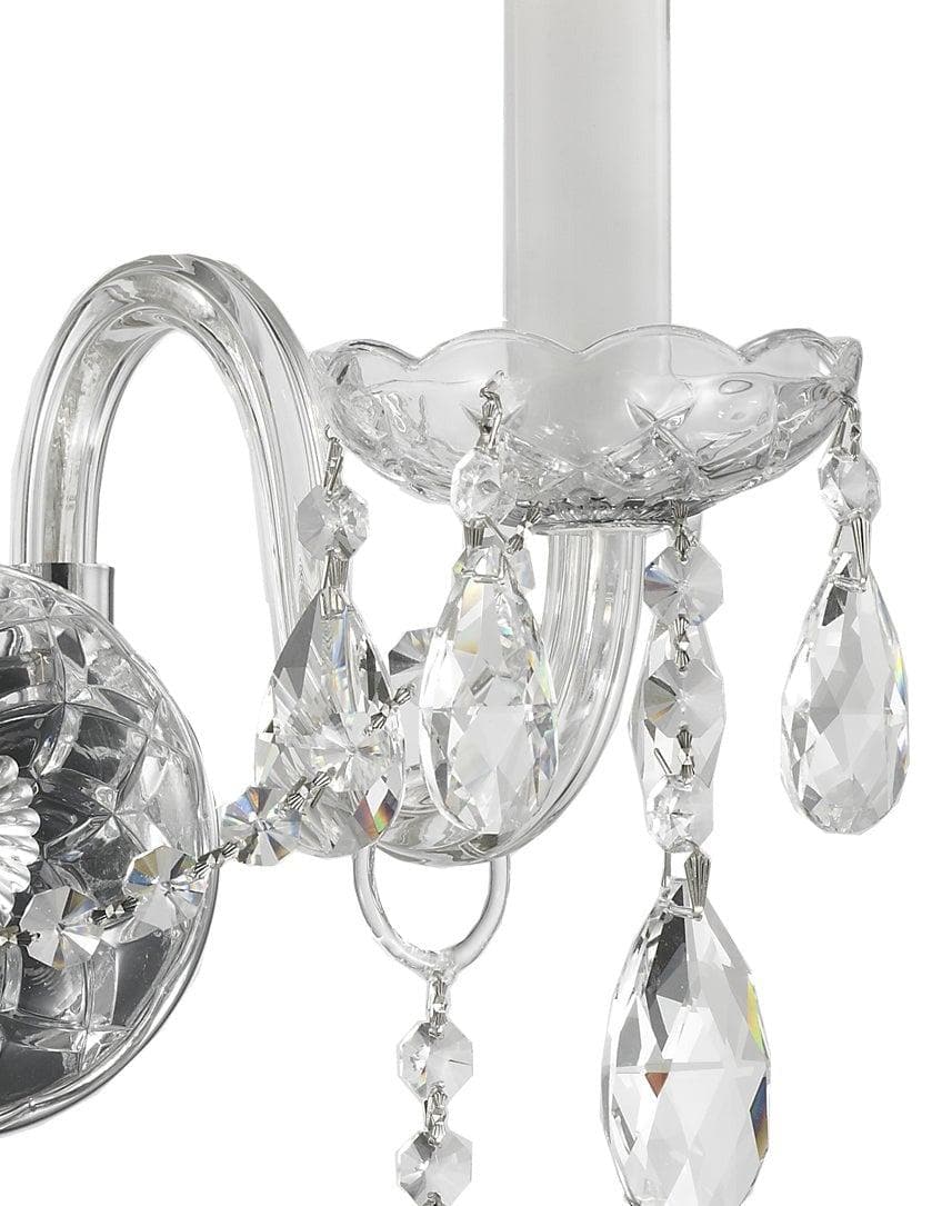 Bohemian Elegance Double Arm Wall Light Sconce - CHROME - Designer Chandelier 