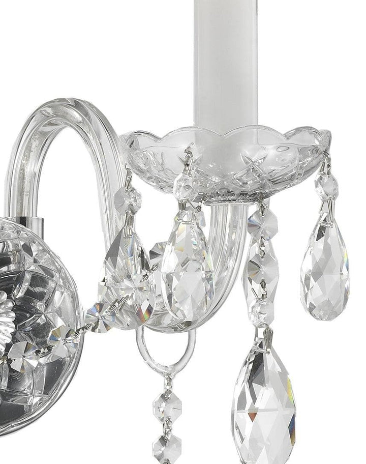Bohemian Elegance Double Arm Wall Light Sconce - CHROME - Designer Chandelier 