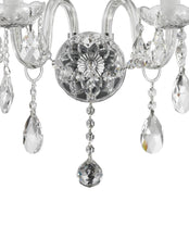 Load image into Gallery viewer, Bohemian Elegance Double Arm Wall Light Sconce - CHROME - Designer Chandelier 
