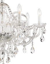 Load image into Gallery viewer, Bohemian Prague 8 Arm Crystal Chandelier - Chrome Fixtures - Designer Chandelier 
