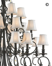 Load image into Gallery viewer, ARIA - Hampton 24 Arm Chandelier - Dark Bronze - Designer Chandelier 
