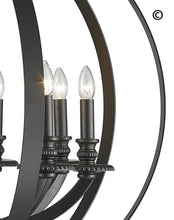 Load image into Gallery viewer, Hampton Orb - 8 Light - Dark Bronze - Designer Chandelier 
