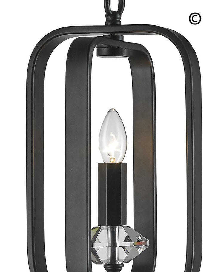 NewYork Allure - Single Light - Dark Bronze - Designer Chandelier 