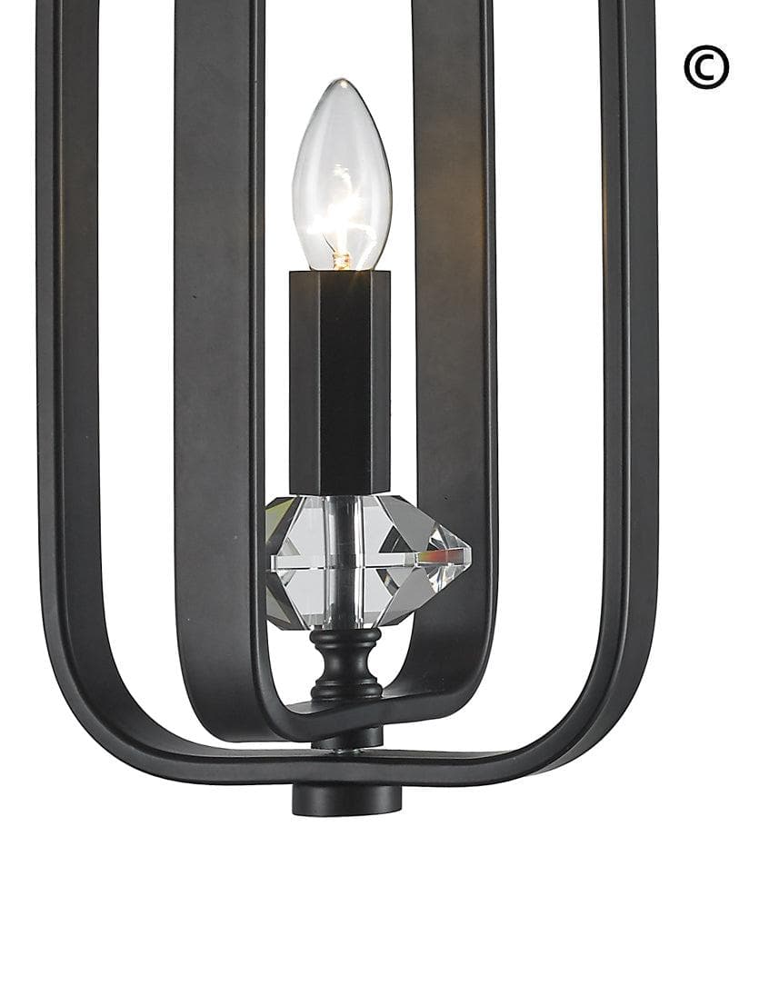 NewYork Allure - Single Light - Dark Bronze - Designer Chandelier 