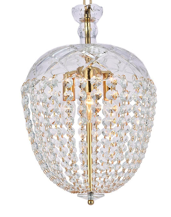 Bohemian Basket Chandelier - W:35cm - Brass Fixtures