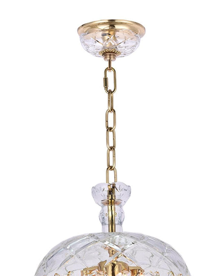 Bohemian Basket Chandelier - W:35cm - Brass Fixtures