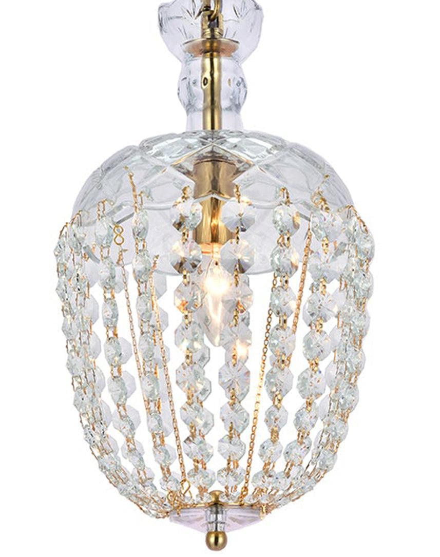 Bohemian Basket Chandelier - W:20cm - Brass Fixtures