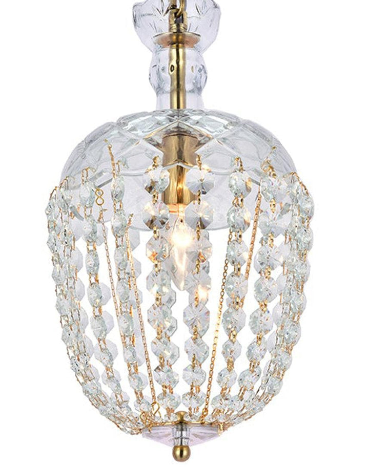 Bohemian Basket Chandelier - W:20cm - Brass Fixtures
