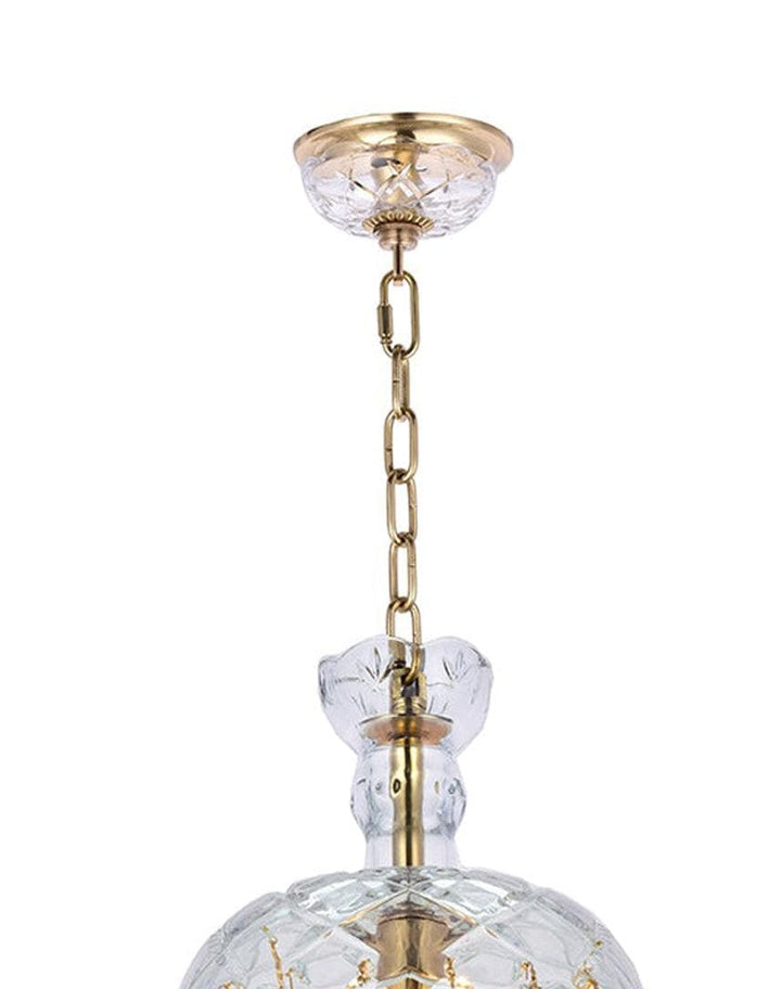 Bohemian Basket Chandelier - W:20cm - Brass Fixtures