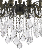 Load image into Gallery viewer, AMERICANA 12 Light Crystal Chandelier - Antique Bronze Style - Designer Chandelier 
