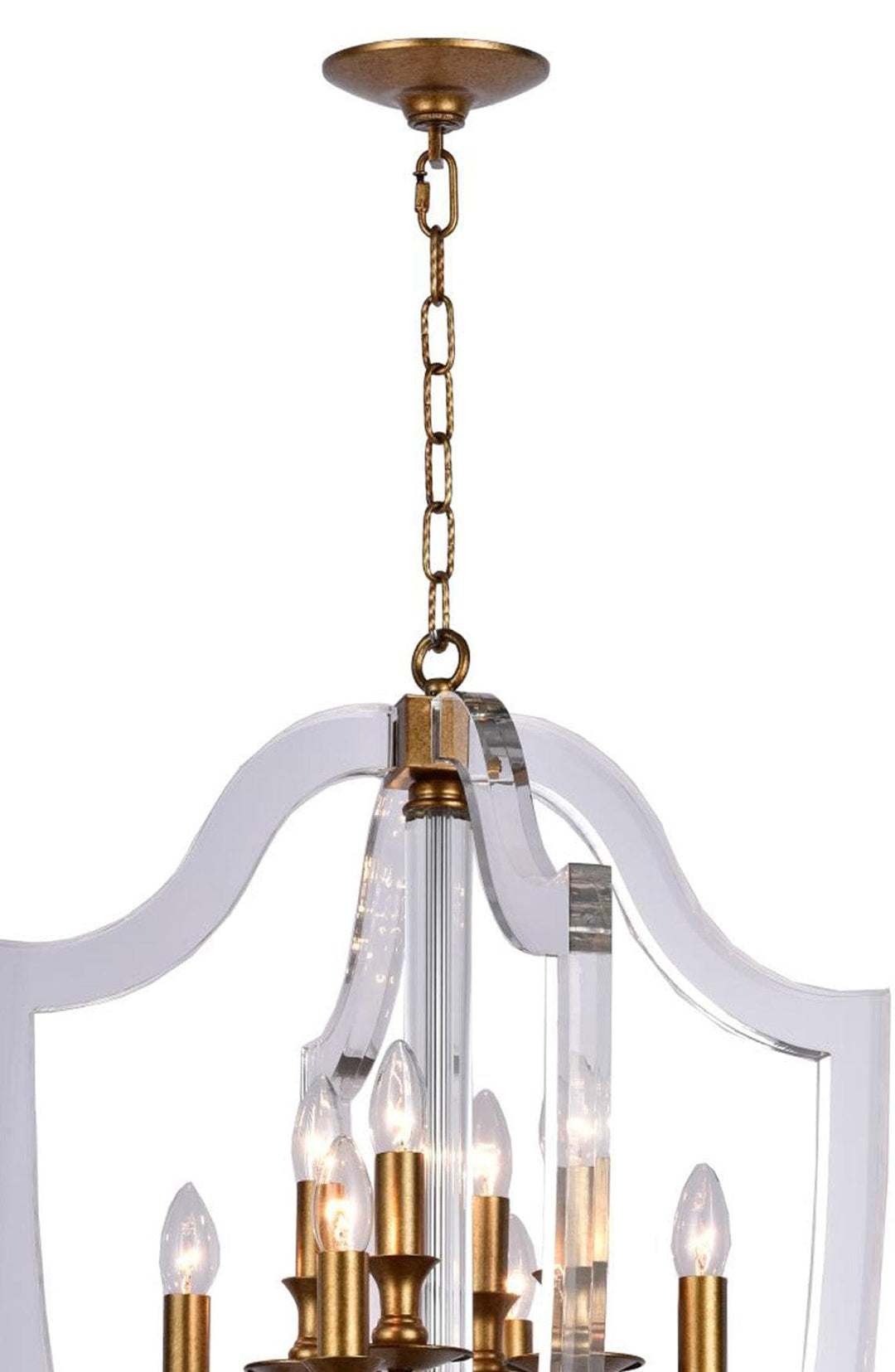 NewYork Lantern 8 Light - Antique Gold Finish