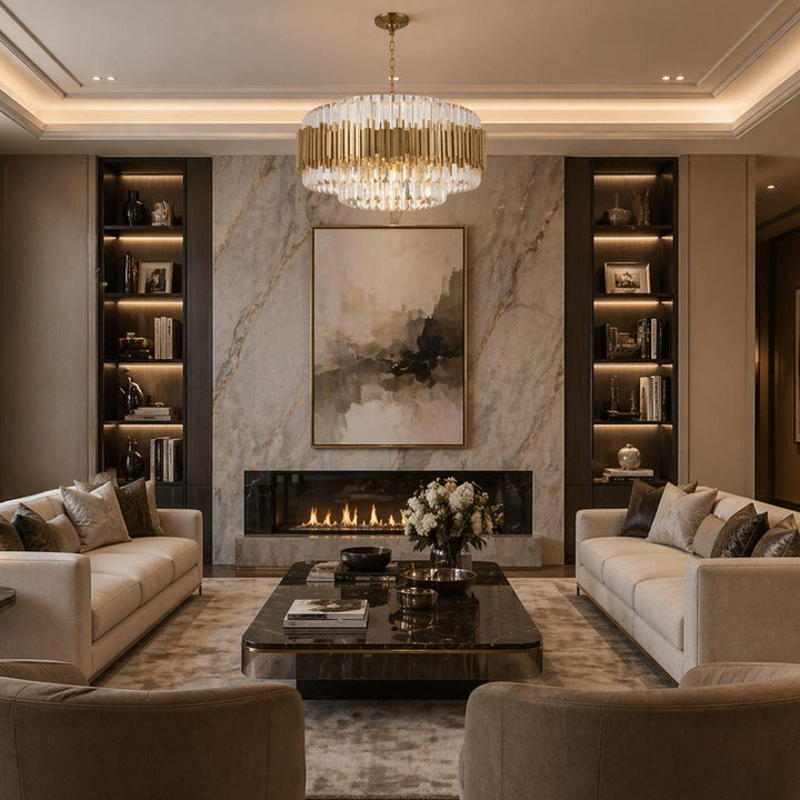 Allegra Collection - 72cm Chandelier - Brass