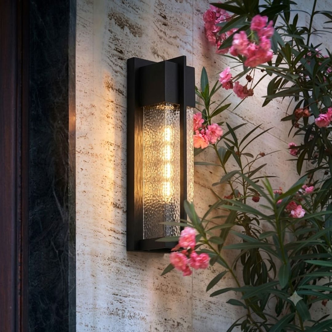 Noctra Collection Outdoor Wall Sconce - 1 Light - Black