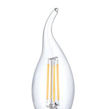 Load image into Gallery viewer, FLICKER FREE 4 Watt LED Candle Bulb E14 Socket - Dimmable Fancy Tip - Natural White (4000k)
