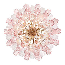 Load image into Gallery viewer, Odelle Collection - Ring Chandelier - Pink &amp; Brass - W:68cm

