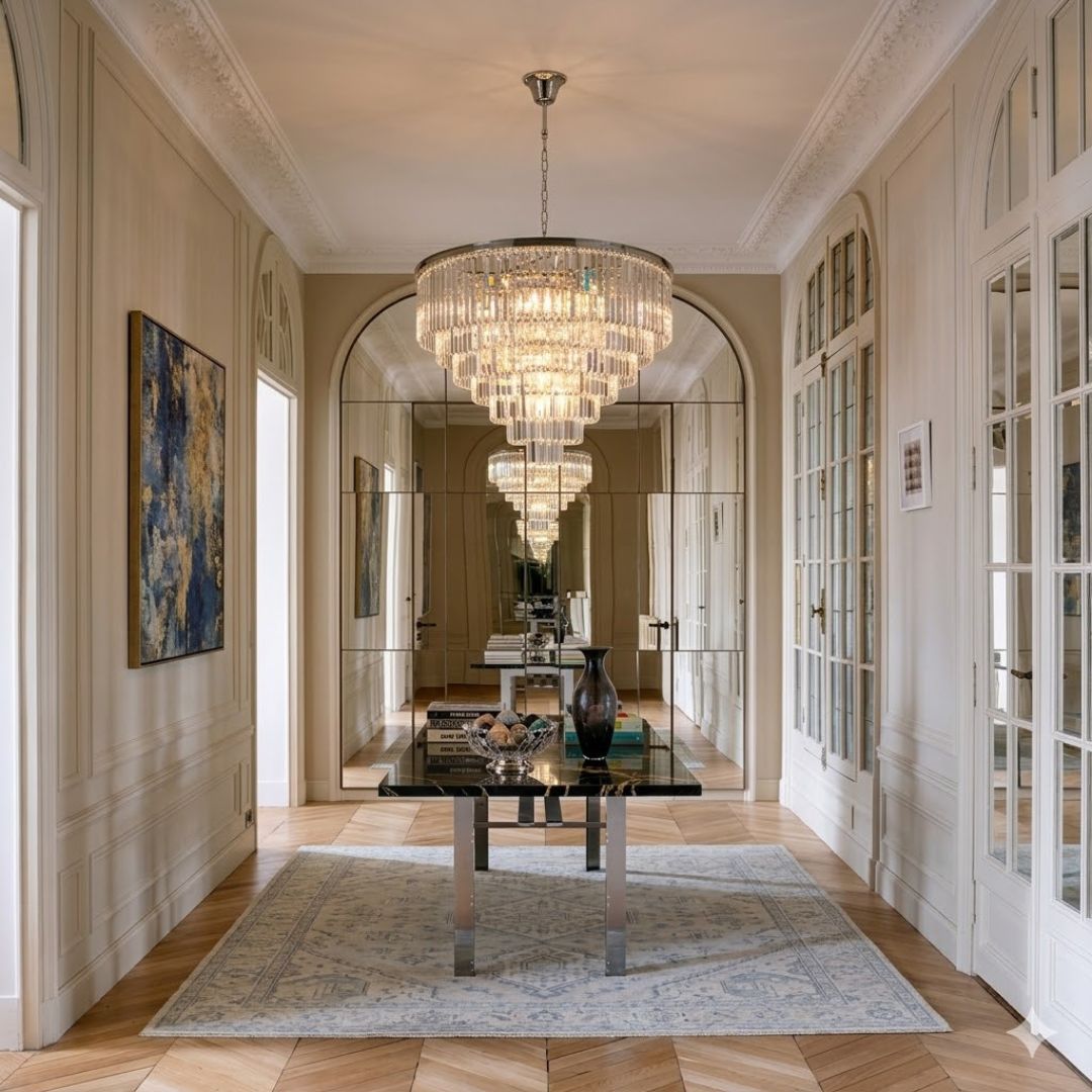 Odeon (Oasis) Chandelier- 7 Layer - Clear Finish - W:100cm