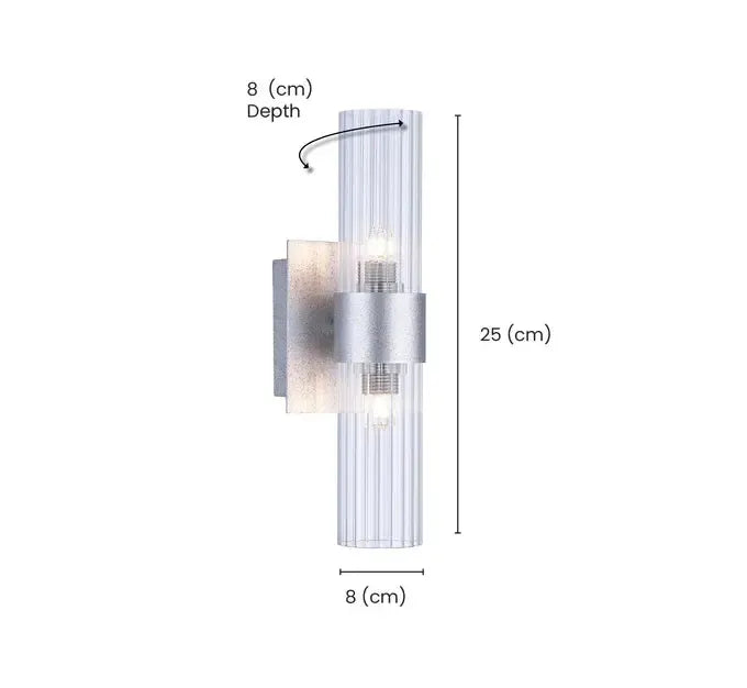 Provincial Collection Wall Sconce – Champagne Finish H:25Cm