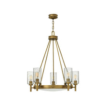 Load image into Gallery viewer, Hanley Collection - 5 Light Chandelier - Satin Brass
