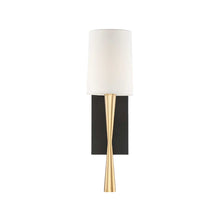 Load image into Gallery viewer, Truax Collection - Wall Light - Satin Brass &amp; Matte Black
