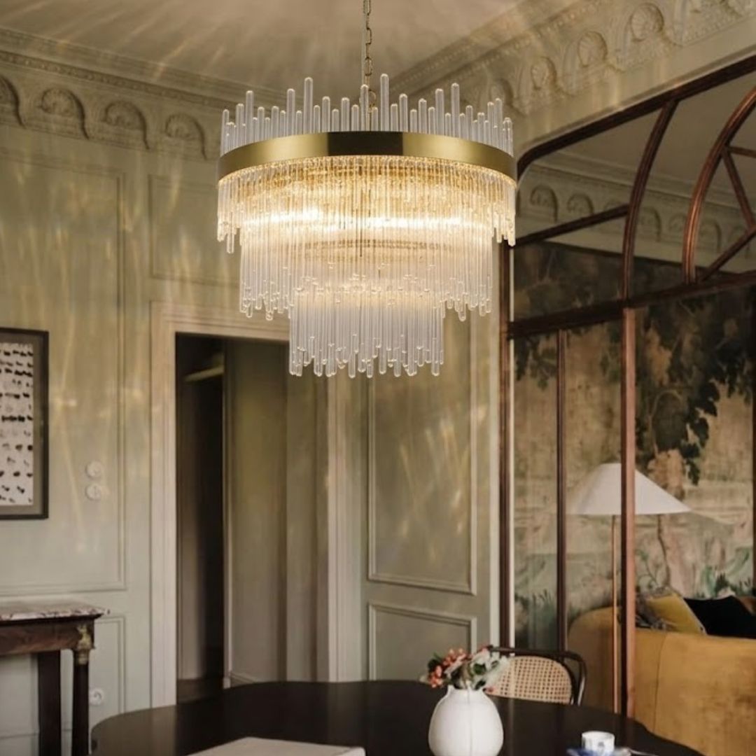 Selene Collection - 68cm Chandelier - Brass
