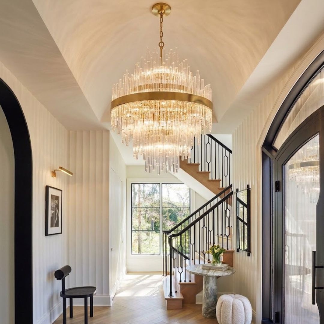 Selene Collection - 7 Tier Chandelier - Brass