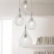 Load image into Gallery viewer, Mediterranean Glass Pendant - Golden Teak

