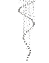 Load image into Gallery viewer, Contemporary Spiral LED Chandelier - SMOKE - W:70cm H:240cm

