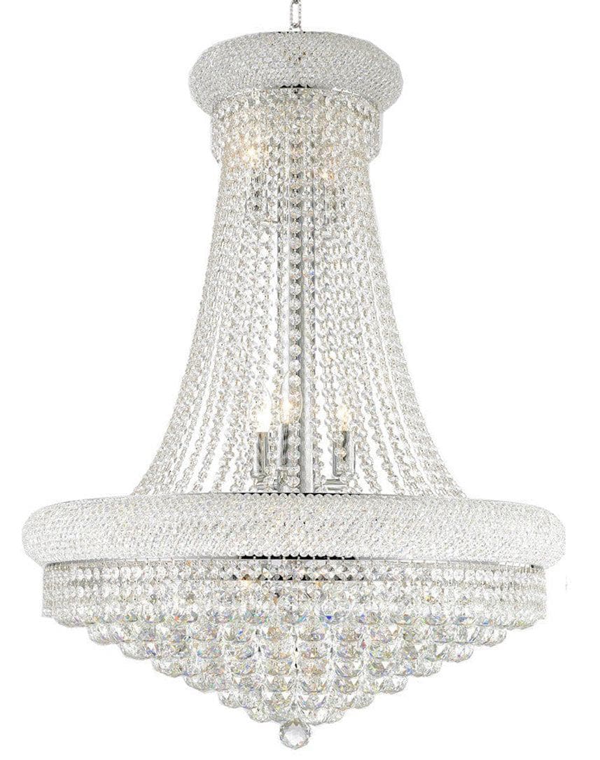 Royal Empress Basket Chandelier - Chrome - W:70cm