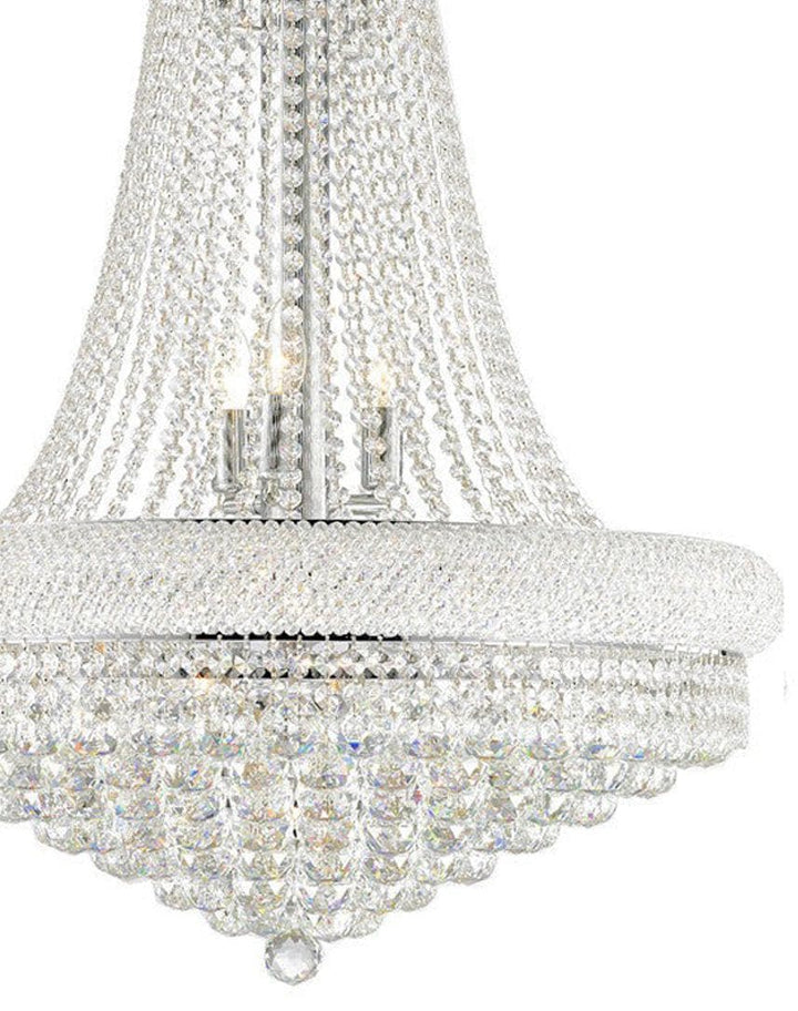 Royal Empress Basket Chandelier - Chrome - W:70cm