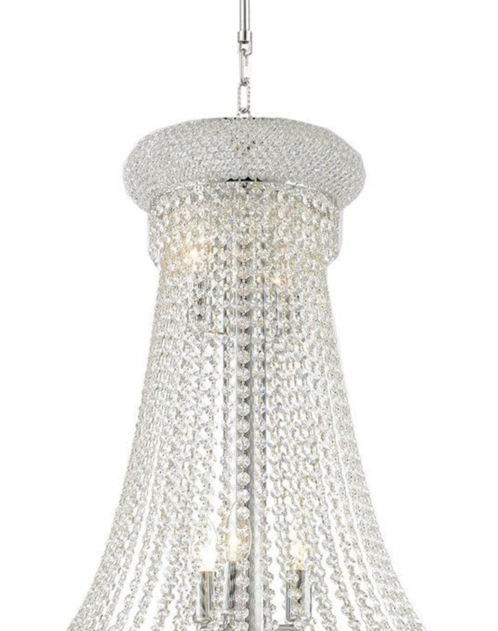 Royal Empress Basket Chandelier - Chrome - W:70cm