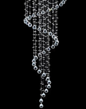Load image into Gallery viewer, Contemporary Spiral LED Chandelier - W:60cm H:180cm
