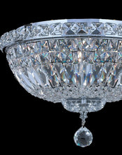 Load image into Gallery viewer, Empress Flush Mount Basket Chandelier - CHROME - W:35cm
