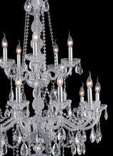 Load image into Gallery viewer, Bohemian Elegance 15 Light Crystal Chandelier- CHROME
