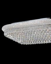 Load image into Gallery viewer, Royal Empress Flush Mount OVAL Basket Chandelier - CHROME - W:120cm
