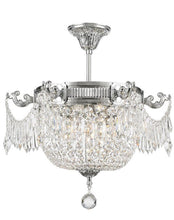 Load image into Gallery viewer, Regency Basket Chandelier - Chrome Finish - Flush Mount - W:46cm H:43cm
