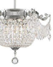 Load image into Gallery viewer, Regency Basket Chandelier - Chrome Finish - Flush Mount - W:46cm H:43cm
