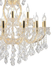 Load image into Gallery viewer, Maria Theresa Crystal Chandelier Grande 19 Light - GOLD
