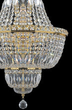 Load image into Gallery viewer, Empress Crystal Basket Chandelier - GOLD 12 Light
