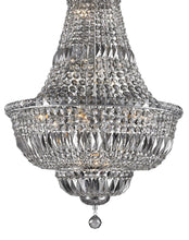 Load image into Gallery viewer, Empress Crystal Basket Chandelier - Chrome - Smoke Crystal 15 Light
