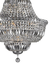 Load image into Gallery viewer, Empress Crystal Basket Chandelier - Chrome - Smoke Crystal 15 Light

