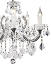 Load image into Gallery viewer, Maria Theresa 5 Light Crystal Chandelier - RUSTIC
