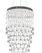 Load image into Gallery viewer, Round Cluster LED Crystal Chandelier -SMOKE - Width:76cm Height:200cm
