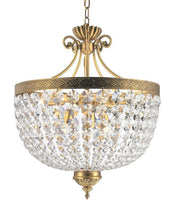 Load image into Gallery viewer, Florence Basket Chandelier - Solid Brass Finish- W:50cm H:65cm
