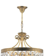 Load image into Gallery viewer, Florence Basket Chandelier - Solid Brass Finish- W:50cm H:65cm
