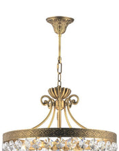Load image into Gallery viewer, Florence Basket Chandelier -  Solid Brass Finish- W:50cm H:65cm
