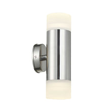 Load image into Gallery viewer, Caspian Outdoor Collection- Frosted Glass - Wall Sconce- Stainless Steel
