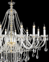 Load image into Gallery viewer, Bohemian Brilliance LARGE 12 Arm Single Tier Chandelier - GOLD
