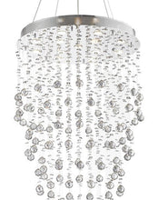 Load image into Gallery viewer, Round Cluster LED Crystal Chandelier -SMOKE - Width:70cm Height:150cm
