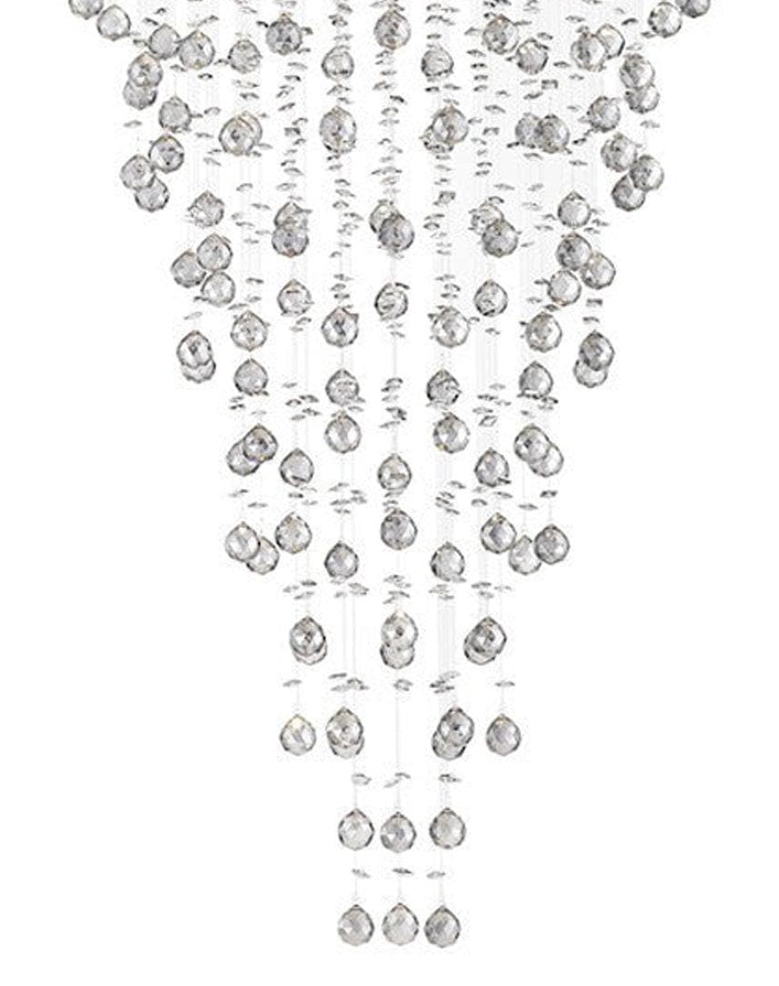Round Cluster LED Crystal Chandelier -Smoke - Width:70cm Height:150cm
