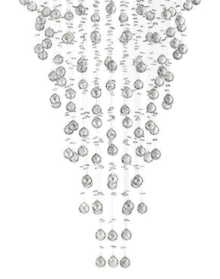 Round Cluster LED Crystal Chandelier -Smoke - Width:70cm Height:150cm